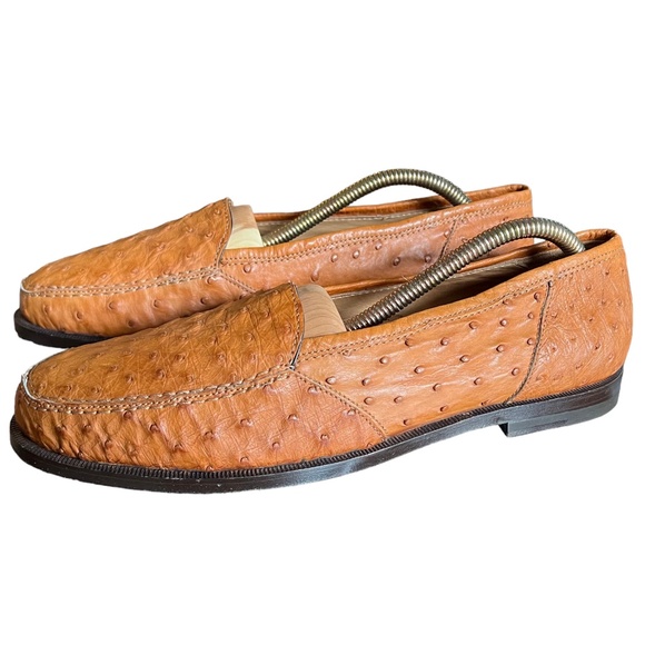 Giorgio\'s Ostrich Quill Men\'s Loafers Shoes Slip Ons Moccasin Authentic NEW 9.5 main image 8
